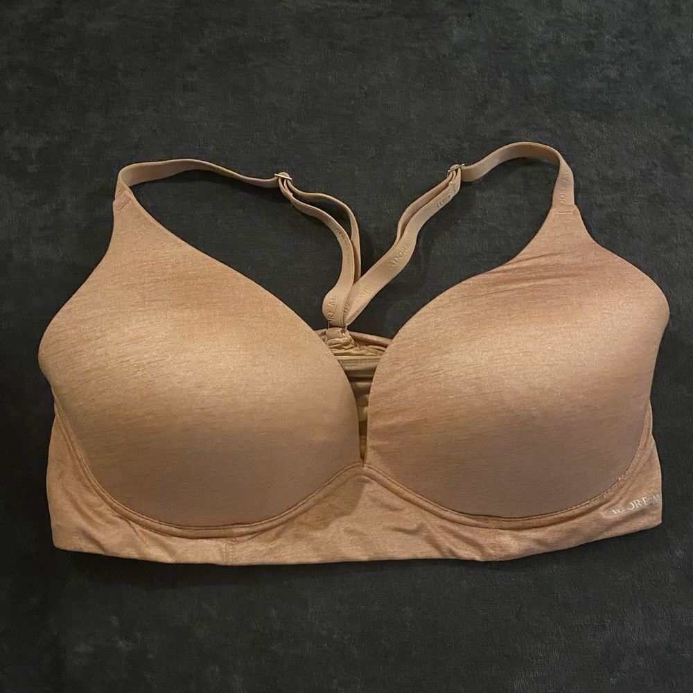 Adore me wireless racer back bra - 36D (beige)